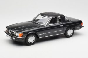 Mercedes 300 SL R107 Musta Pearl Jälleenmyyjäpainos Norev 1:18 B66040678 Metalli — kuva 3 / 10