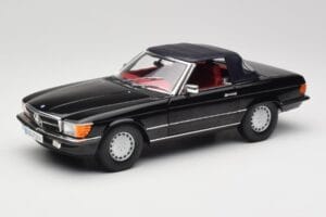 Mercedes 300 SL R107 Musta Norev 1:18 183511 Metalli