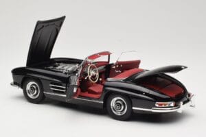 Mercedes 300 SL W198 Roadster Musta Minichamps 1:18 180039036 Metalli — kuva 5 / 8