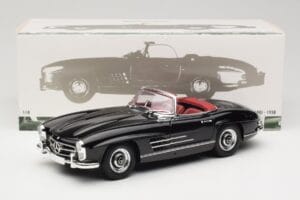 Mercedes 300 SL W198 Roadster Musta Minichamps 1:18 180039036 Metalli — kuva 8 / 8