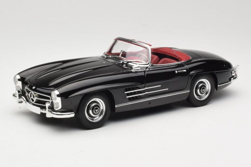 Mercedes 300 SL W198 Roadster Musta Minichamps 1:18 180039036 Metalli