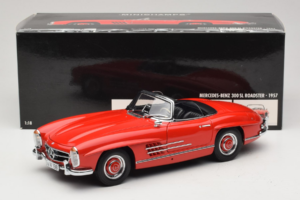 Mercedes 300 SL Roadster Punainen Minichamps 1:18 180039031 Metalli — kuva 8 / 8