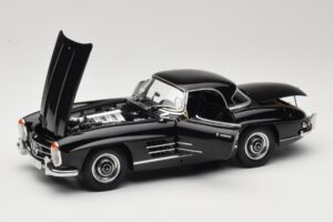 Mercedes 300 SL W198 Roadster With Hardtop Musta Minichamps 1:18 180039040 Metalli — kuva 2 / 8
