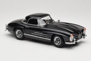 Mercedes 300 SL W198 Roadster With Hardtop Musta Minichamps 1:18 180039040 Metalli — kuva 6 / 8