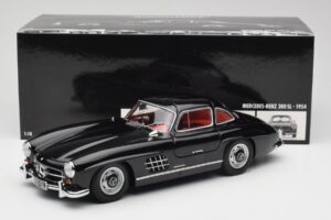 Mercedes 300 SL W198 Musta Minichamps 1:18 180039004 Metalli — kuva 8 / 8