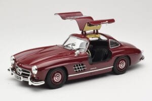 Mercedes 300 SL W198 Gullwing Tummanpunainen Minichamps 1:18 110037218 Metalli — kuva 2 / 8