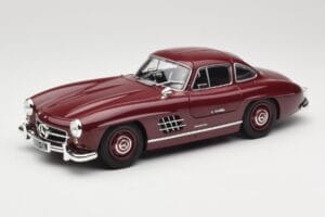 Mercedes 300 SL W198 Gullwing Tummanpunainen Minichamps 1:18 110037218 Metalli