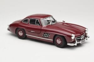 Mercedes 300 SL W198 Gullwing Tummanpunainen Minichamps 1:18 110037218 Metalli — kuva 6 / 8