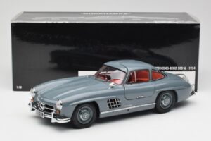 Mercedes 300 SL W198 Graphite Harmaa Minichamps 1:18 180039005 Metalli — kuva 8 / 8