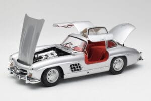 Mercedes 300 SL W198 Gullwing Hopea Minichamps 1:18 180039000 Metalli — kuva 2 / 8