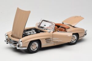 Mercedes 300 SL W198 Roadster Vaaleanruskea Minichamps 1:18 180039032 Metalli — kuva 2 / 8