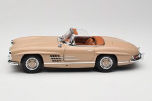 Mercedes 300 SL W198 Roadster Vaaleanruskea Minichamps 1:18 180039032 Metalli — kuva 4 / 8