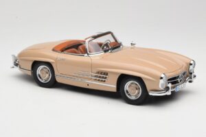 Mercedes 300 SL W198 Roadster Vaaleanruskea Minichamps 1:18 180039032 Metalli — kuva 6 / 8