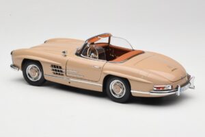 Mercedes 300 SL W198 Roadster Vaaleanruskea Minichamps 1:18 180039032 Metalli — kuva 7 / 8