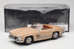 Mercedes 300 SL W198 Roadster Vaaleanruskea Minichamps 1:18 180039032 Metalli — kuva 8 / 8