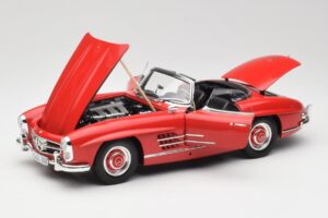 Mercedes 300 SL W198 Roadster Punainen Kovakatto Minichamps 1:18 180039041 Metalli — kuva 2 / 8
