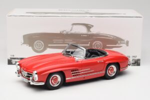 Mercedes 300 SL W198 Roadster Punainen Kovakatto Minichamps 1:18 180039041 Metalli — kuva 8 / 8