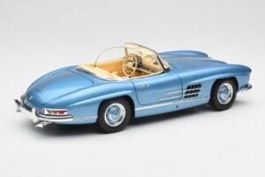 Mercedes 300 SL W198 Roadster Hardtop Light Blue Metallic Minichamps 1:18 180039042 Metalli — kuva 4 / 9