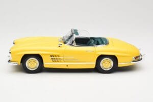 Mercedes 300 SL W198 Roadster Hardtop Signal Yellow Minichamps 1:18 180039044 Metalli — kuva 5 / 9
