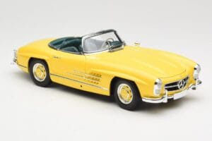 Mercedes 300 SL W198 Roadster Hardtop Signal Yellow Minichamps 1:18 180039044 Metalli — kuva 7 / 9