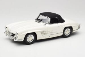 Mercedes 300 SL W198 Roadster Valkoinen Kangaskatto Minichamps 1:18 180039034 Metalli — kuva 3 / 9