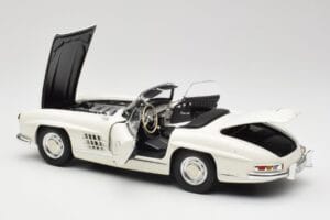 Mercedes 300 SL W198 Roadster Valkoinen Kangaskatto Minichamps 1:18 180039034 Metalli — kuva 6 / 9