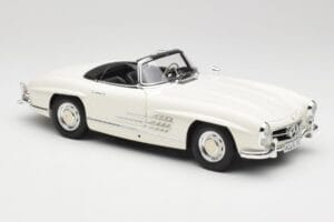 Mercedes 300 SL W198 Roadster Valkoinen Kangaskatto Minichamps 1:18 180039034 Metalli — kuva 7 / 9
