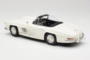 Mercedes 300 SL W198 Roadster Valkoinen Kangaskatto Minichamps 1:18 180039034 Metalli — kuva 8 / 9