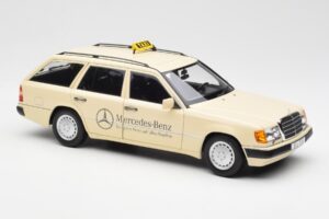 Mercedes 300D S124 T-Model Vaalea Norsunluu Taxi Jälleenmyyjäpainos Norev 1:18 B66040702 Metalli — kuva 6 / 8