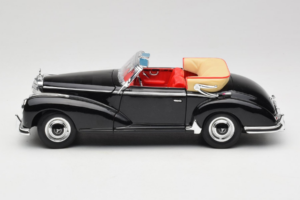 Mercedes 300S W188 Roadster Musta Welly 1:18 801-3271398 Metalli — kuva 4 / 8
