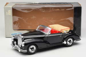 Mercedes 300S W188 Roadster Musta Welly 1:18 801-3271398 Metalli — kuva 8 / 8