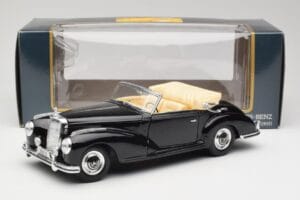 Mercedes 300SC W188 Obsidian Musta Maisto 1:18 806B Metalli — kuva 8 / 8