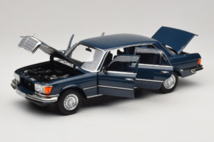 Mercedes 350 SEL W116 Hansa Blue Norev 1:18 183976 Metalli — kuva 2 / 8