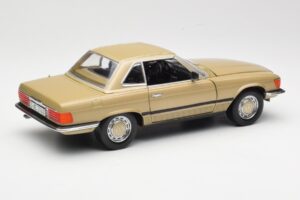 Mercedes 350 SL R107 Kulta Sun Star 1:18 MB004 Metalli — kuva 3 / 8
