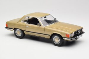 Mercedes 350 SL R107 Kulta Sun Star 1:18 MB004 Metalli — kuva 6 / 8