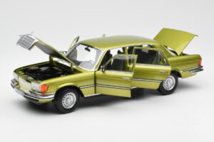 Mercedes 450 SEL W116 Citrus Vihreä Jälleenmyyjäpainos Norev 1:18 B66040683 Metalli — kuva 2 / 8