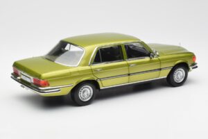 Mercedes 450 SEL W116 Citrus Vihreä Jälleenmyyjäpainos Norev 1:18 B66040683 Metalli — kuva 3 / 8