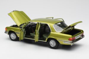 Mercedes 450 SEL W116 Citrus Vihreä Jälleenmyyjäpainos Norev 1:18 B66040683 Metalli — kuva 5 / 8