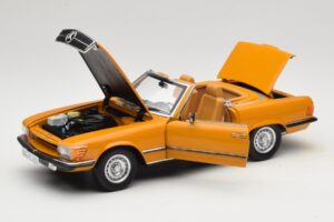 Mercedes 450 SL R107 Cayenne Orange Norev 1:18 183350 Metalli — kuva 2 / 10