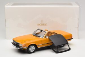 Mercedes 450 SL R107 Cayenne Orange Norev 1:18 183350 Metalli — kuva 10 / 10