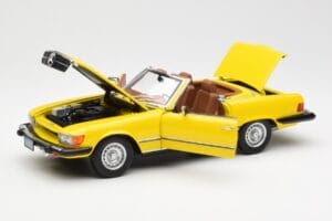 Mercedes 450SL R107 Keltainen US Version Norev 1:18 183727 Metalli — kuva 2 / 9