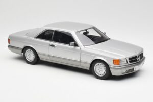 Mercedes 500 SEC C126 Hopea AUTOart 1:18 76212 Metalli — kuva 6 / 8