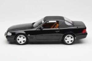 Mercedes SL 500 R129 Musta Norev 1:18 183750 Metalli — kuva 6 / 10