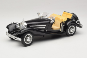 Mercedes 500K Roadster Musta Bburago 1:18 3020-P2 Metalli — kuva 2 / 8