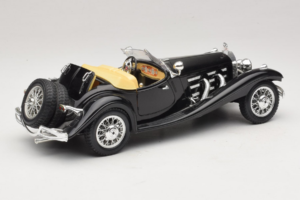 Mercedes 500K Roadster Musta Bburago 1:18 3020-P2 Metalli — kuva 3 / 8