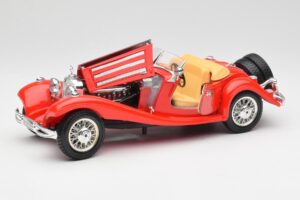 Mercedes 500K Roadster Punainen Bburago 1:18 3020 Metalli — kuva 2 / 8