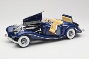 Mercedes 500K Special Roadster Sininen Maisto 1:18 56059 Metalli — kuva 2 / 8