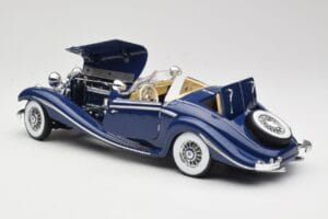 Mercedes 500K Special Roadster Sininen Maisto 1:18 56059 Metalli — kuva 5 / 8
