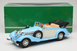 Mercedes 540K Avoauto Sininen Valkoinen Cult Models 1:18 CML184-2 Metalli — kuva 6 / 6