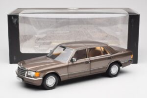 Mercedes 560 SEL W126 Impala Ruskea Jälleenmyyjäpainos Norev 1:18 B66040646 Metalli — kuva 8 / 8